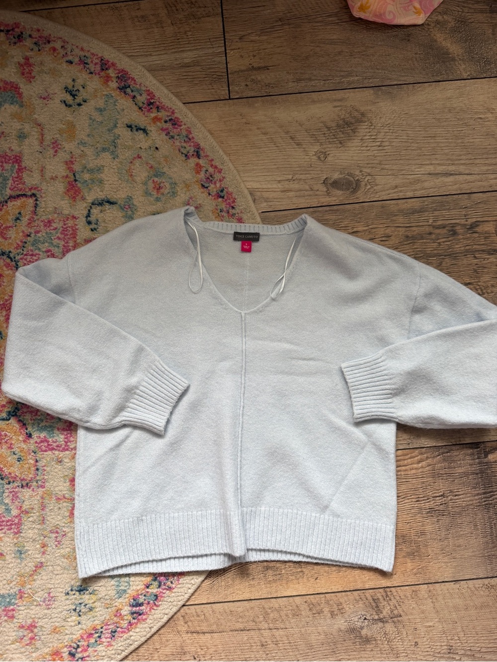 Light Blue V-Neck Sweater